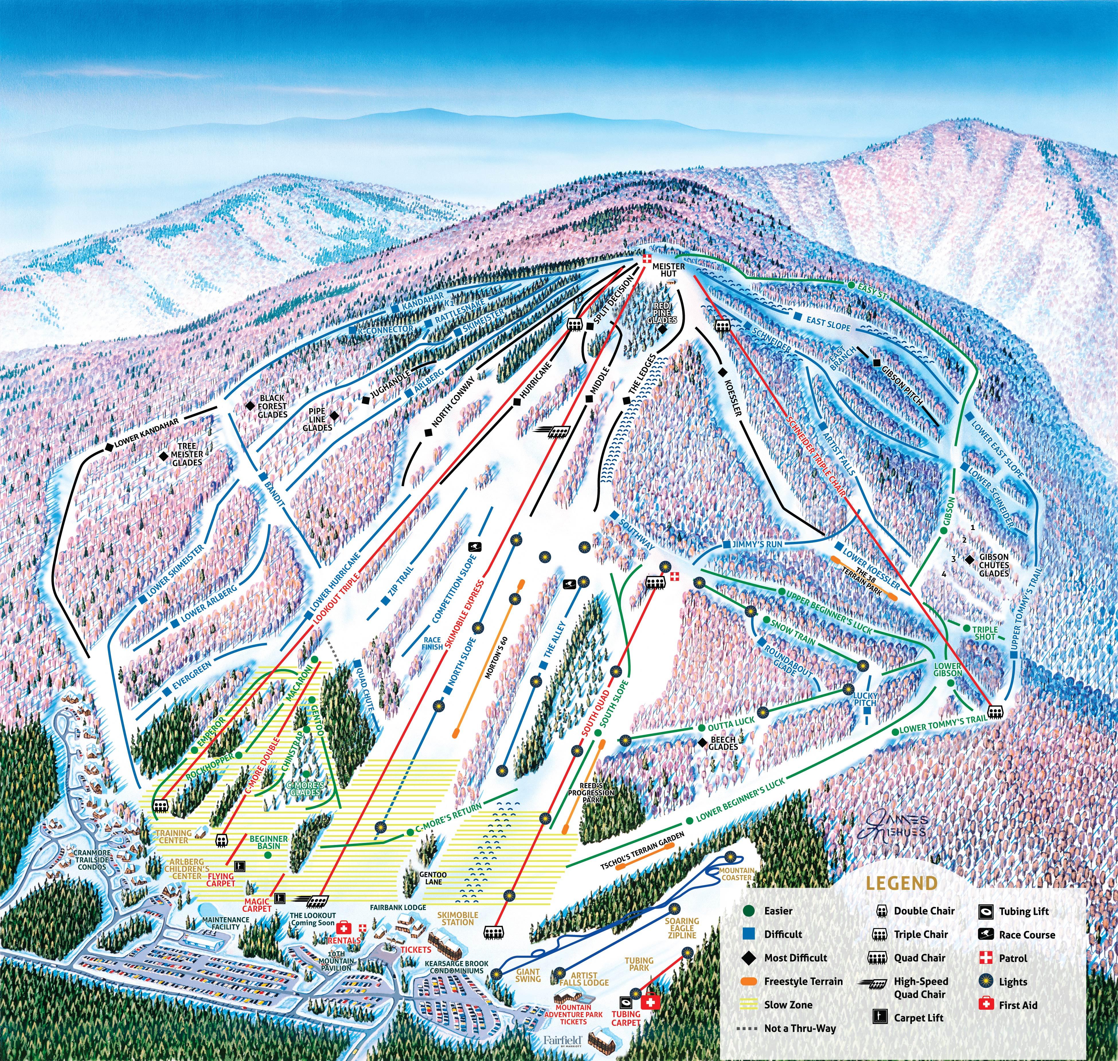 Trail Map Cranmore