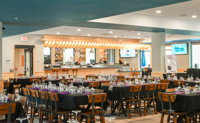Bar and set tables
