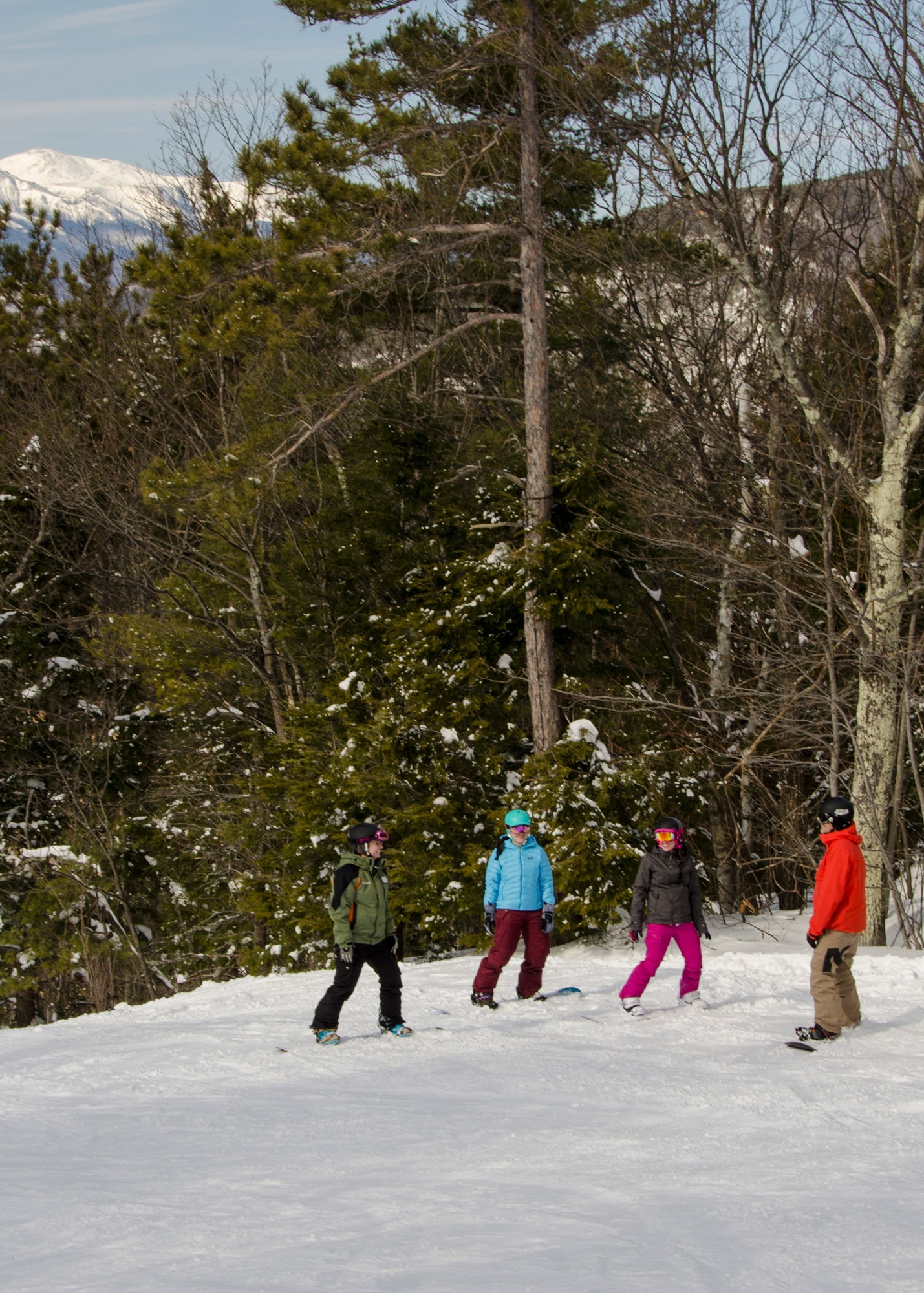 Snowboarding lesson