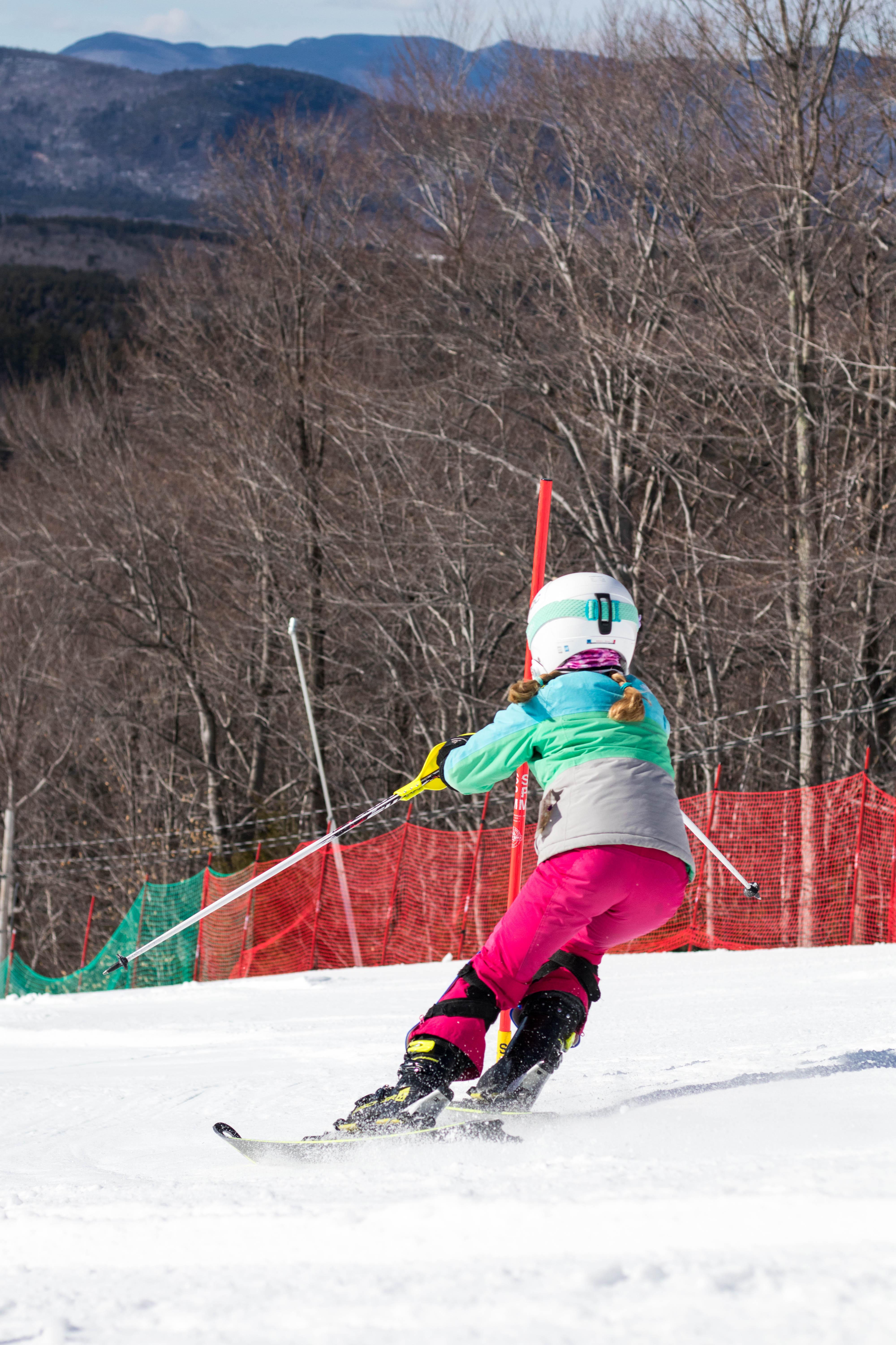 Child ski racing