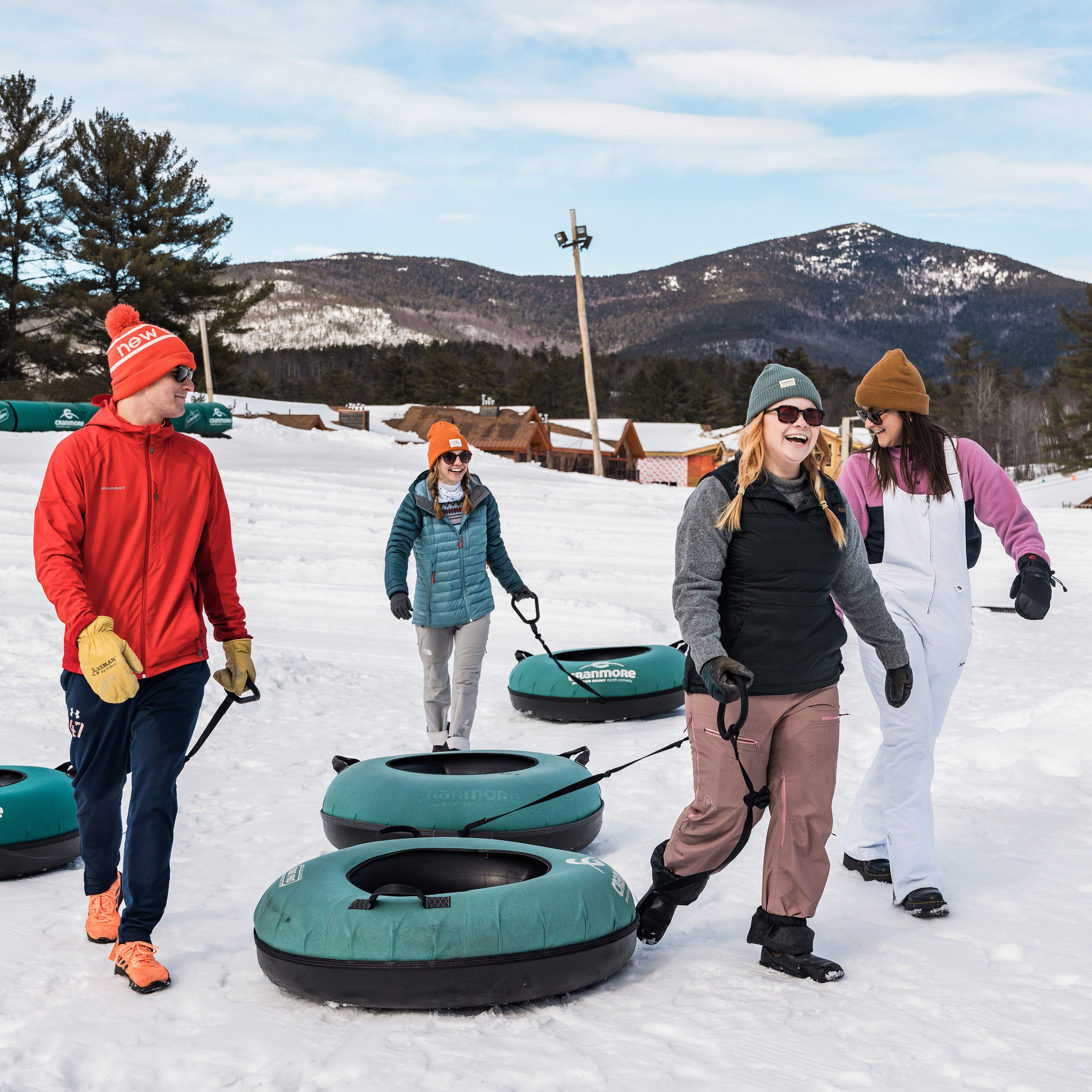 Winter Tubing Friends