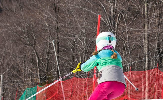 Child ski racing