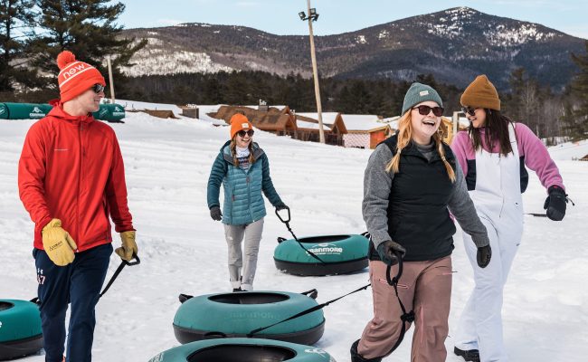 Winter Tubing Friends